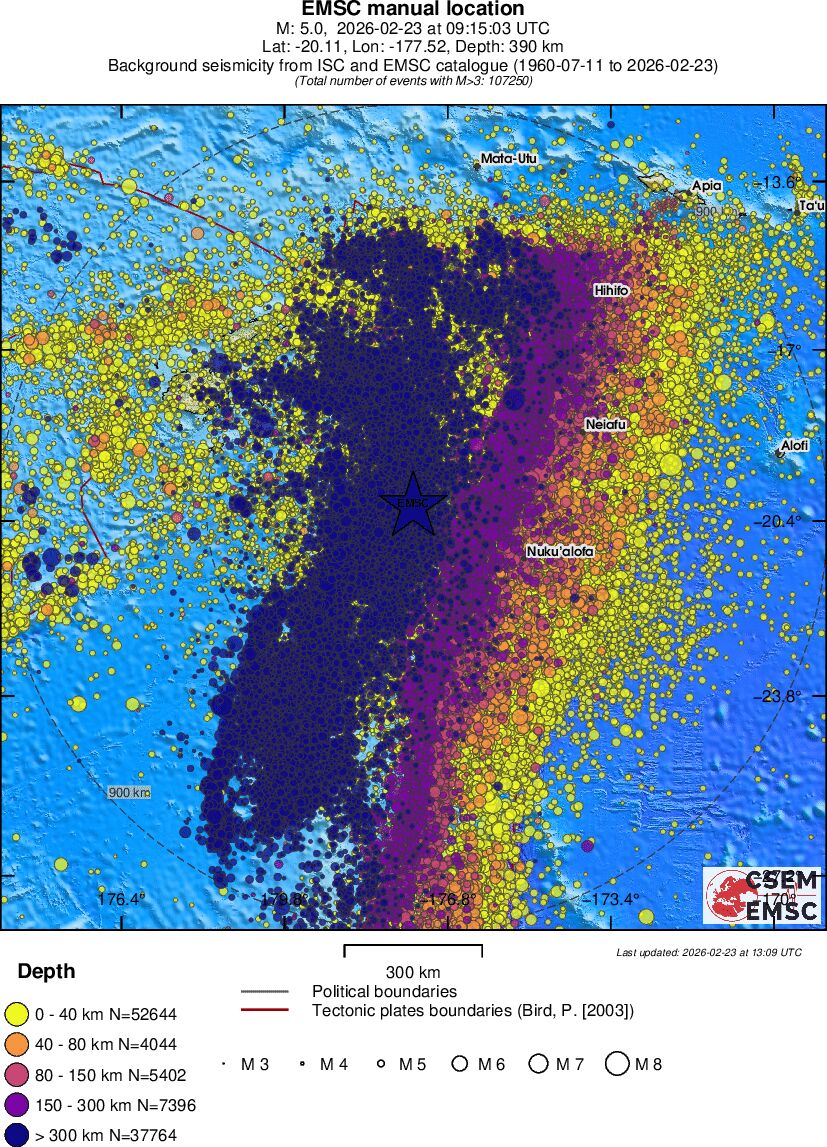 wide historical seismicity