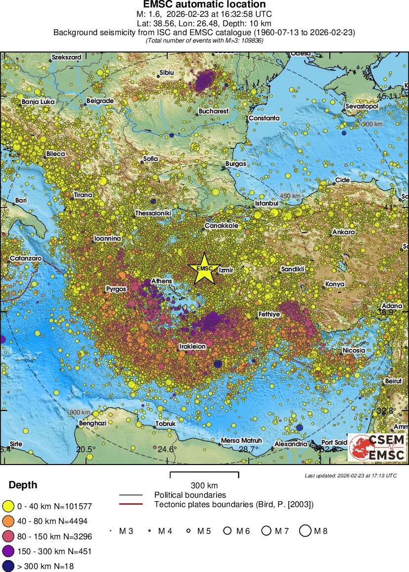 wide historical seismicity