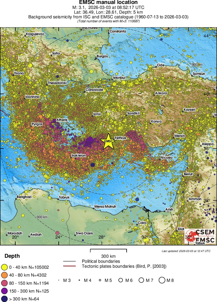 wide historical seismicity