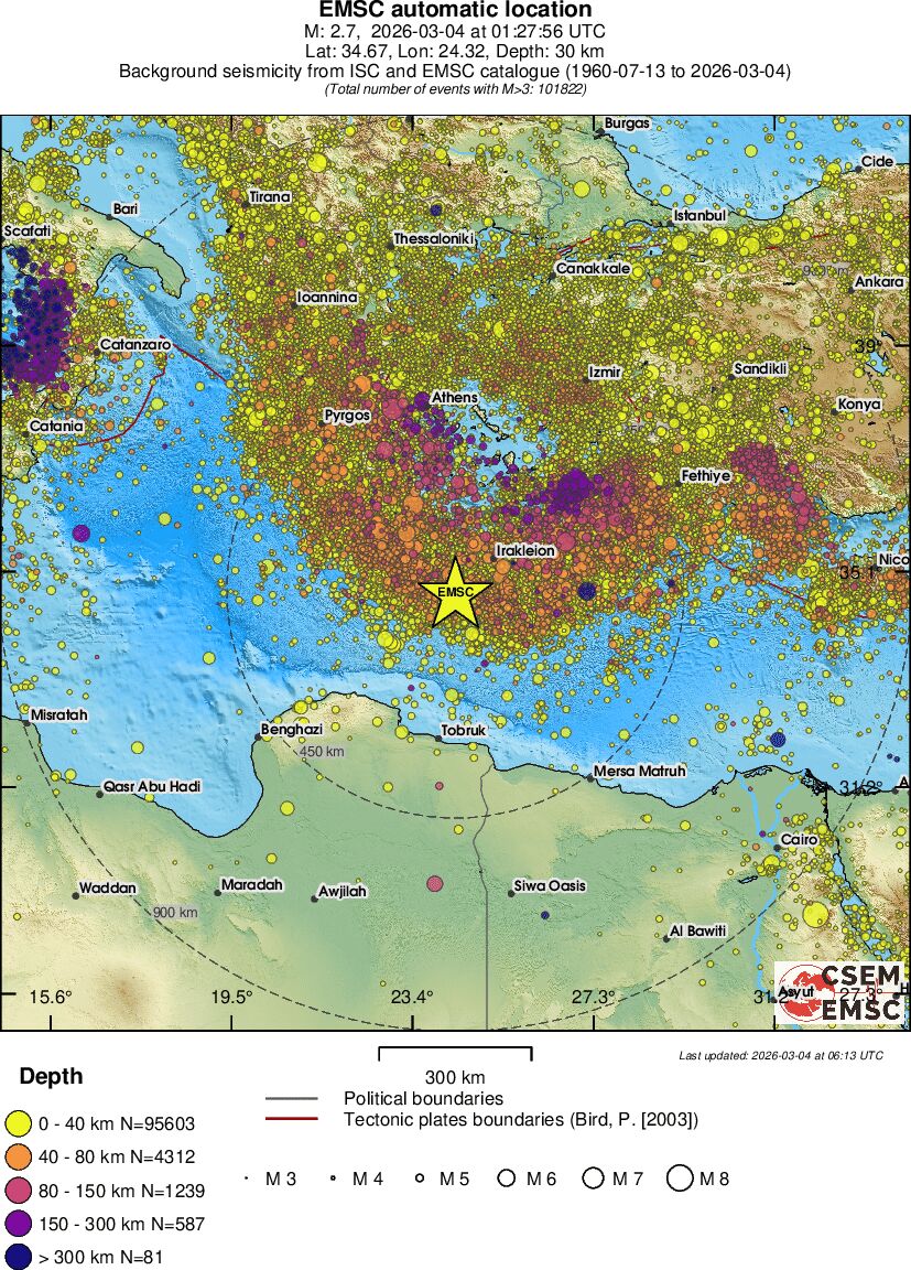 wide historical seismicity