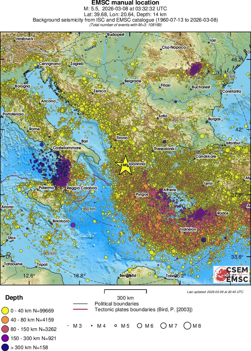 1960–2026 Sismisite Haritası