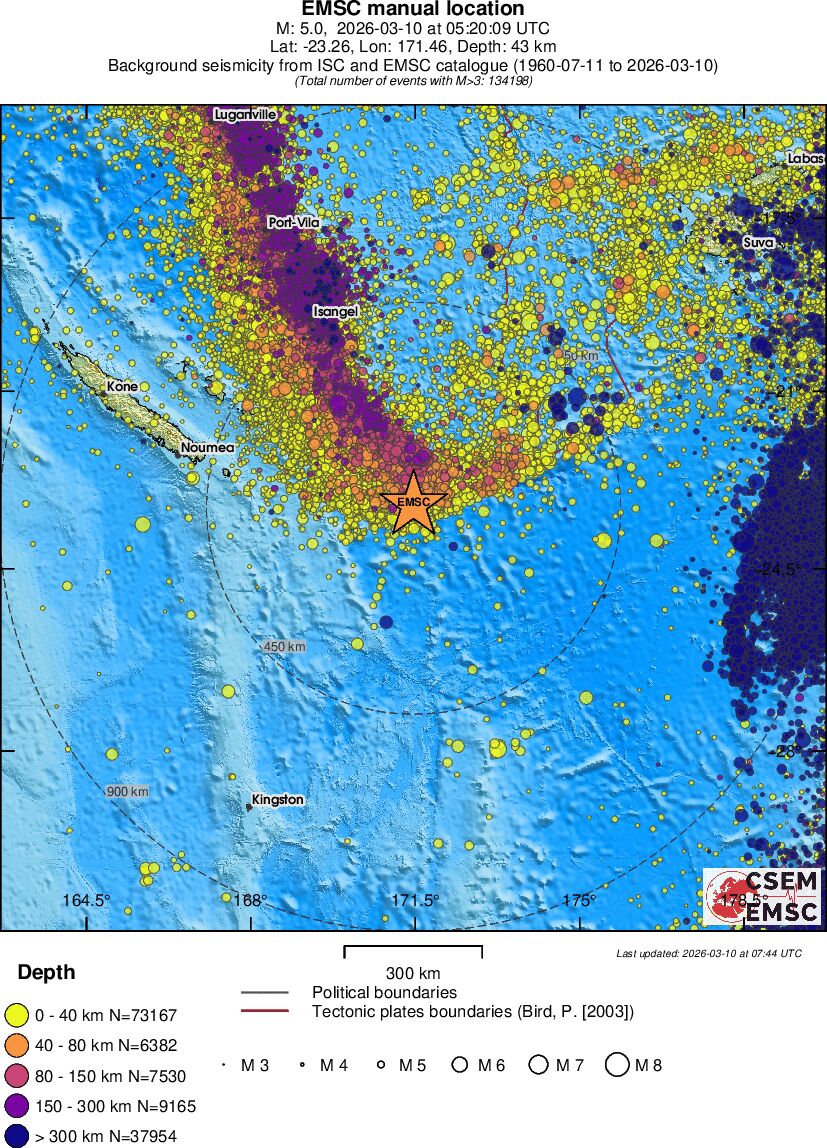 wide historical seismicity