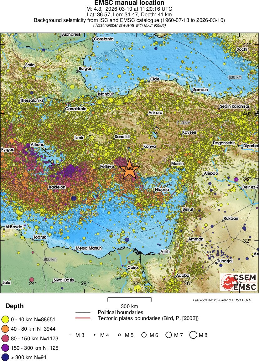 wide historical seismicity