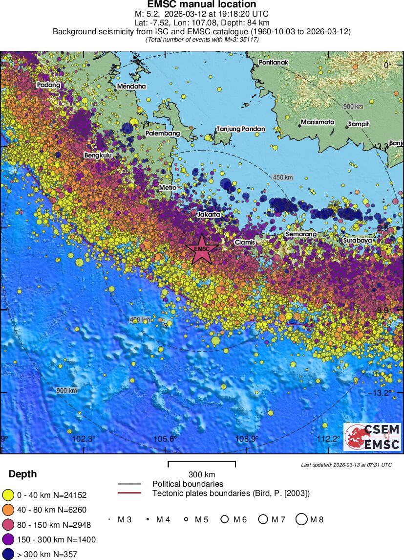 wide historical seismicity