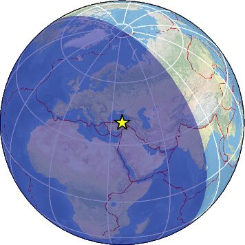EMSC Küresel Episantr Haritası — 13 Mart 2026 Tokat Mw 5.3