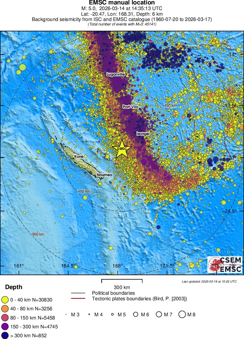 wide historical seismicity