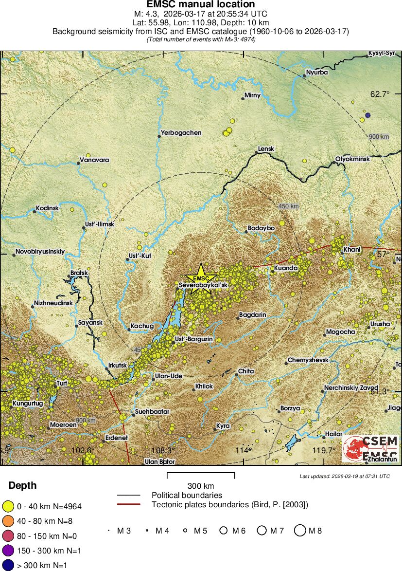 wide historical seismicity