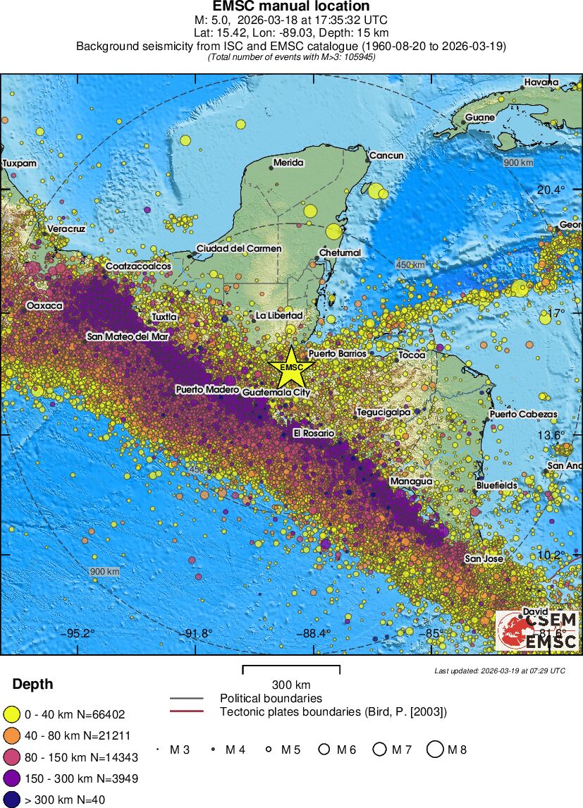 wide historical seismicity