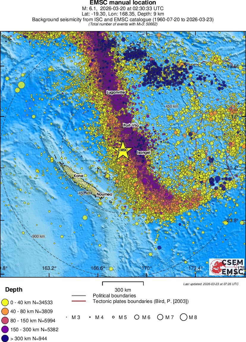 wide historical seismicity