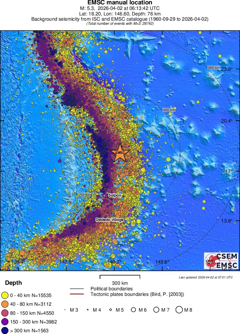 wide historical seismicity