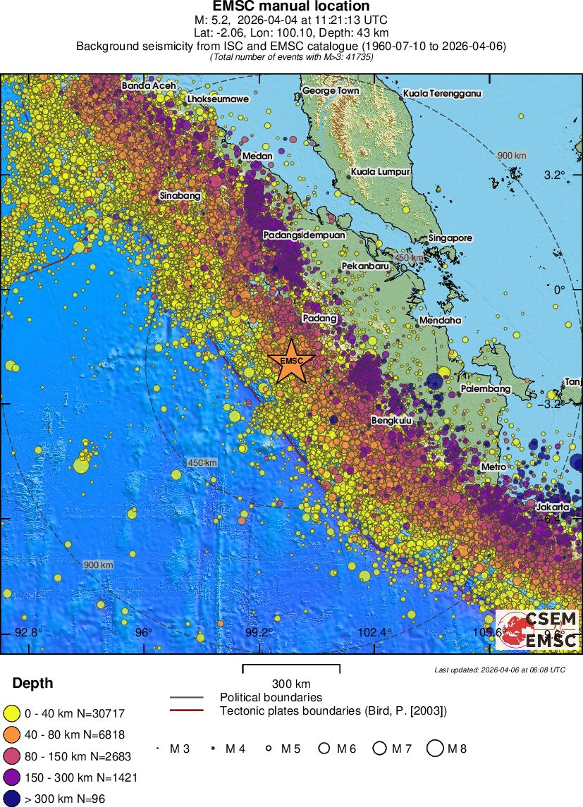 wide historical seismicity
