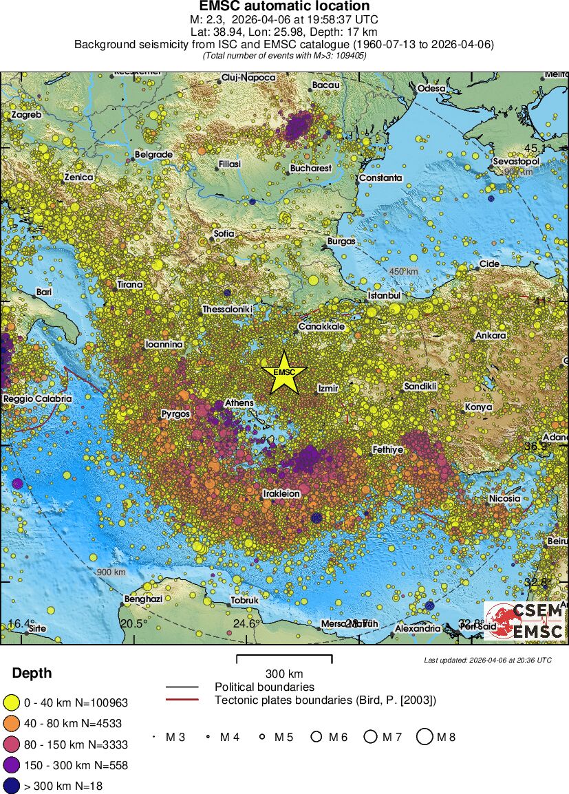 wide historical seismicity