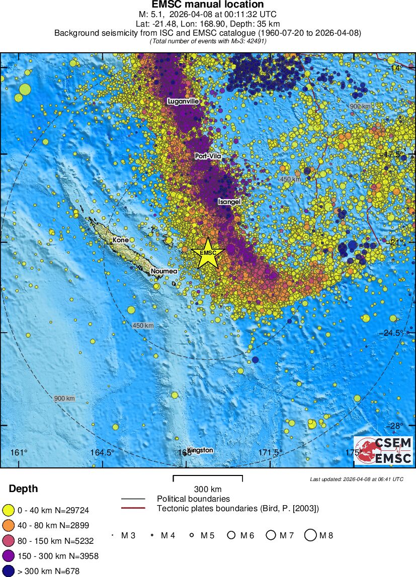 wide historical seismicity