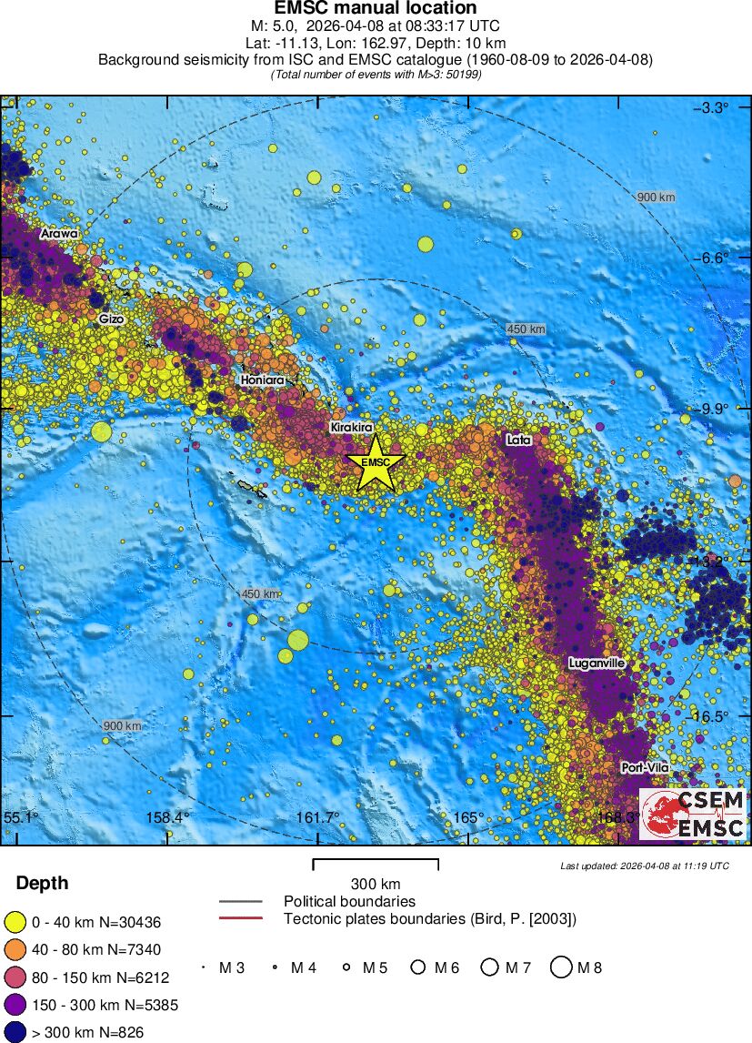 wide historical seismicity