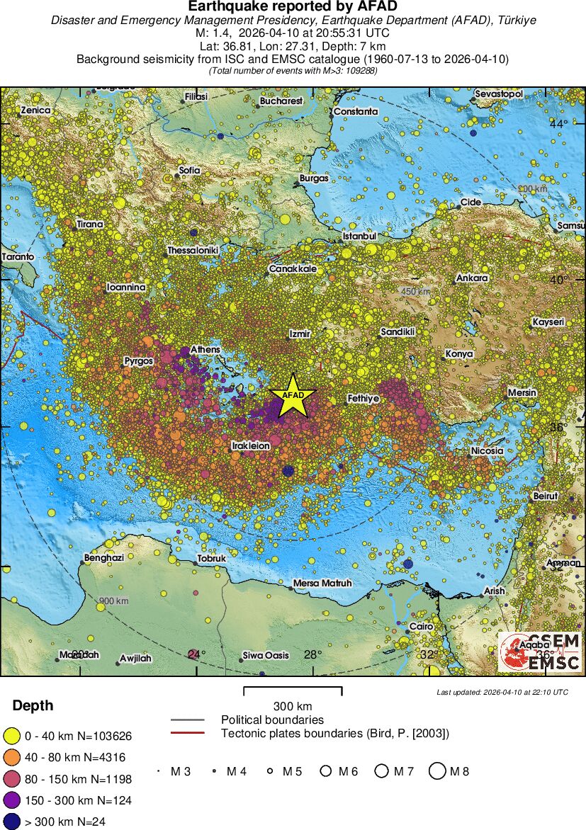 wide historical seismicity