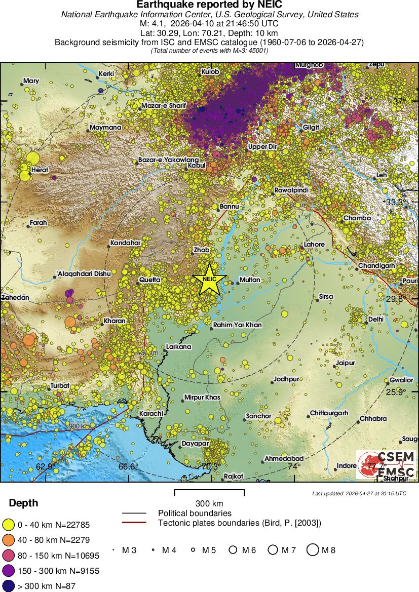 wide historical seismicity