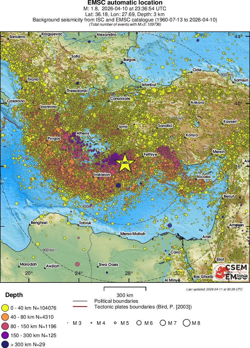 wide historical seismicity