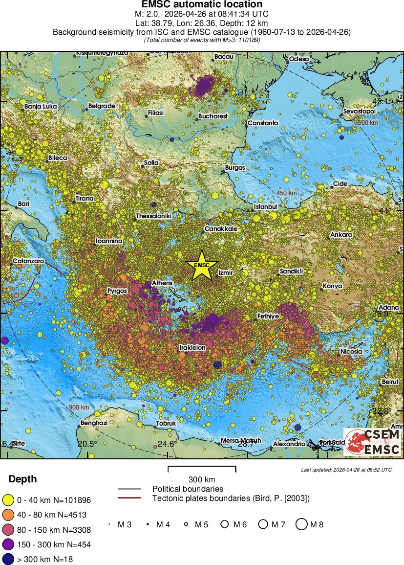 wide historical seismicity
