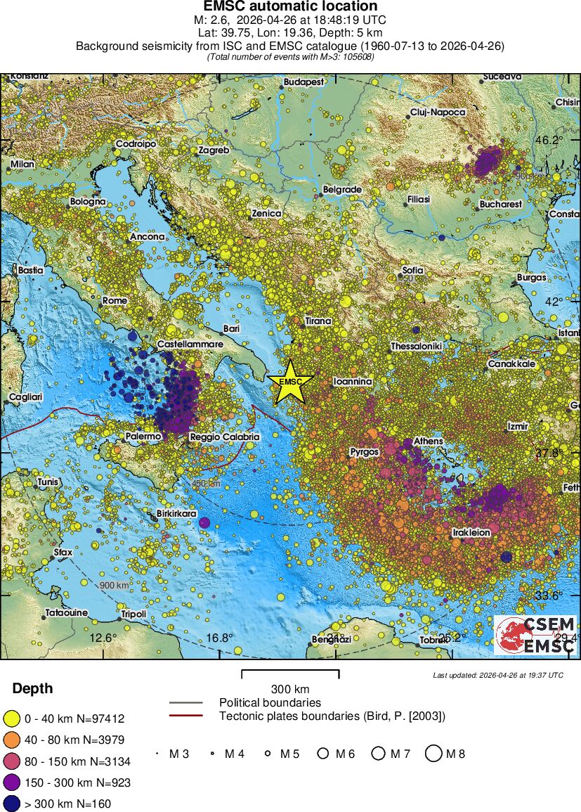 wide historical seismicity