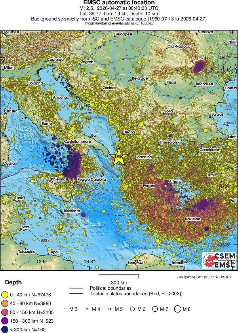 wide historical seismicity