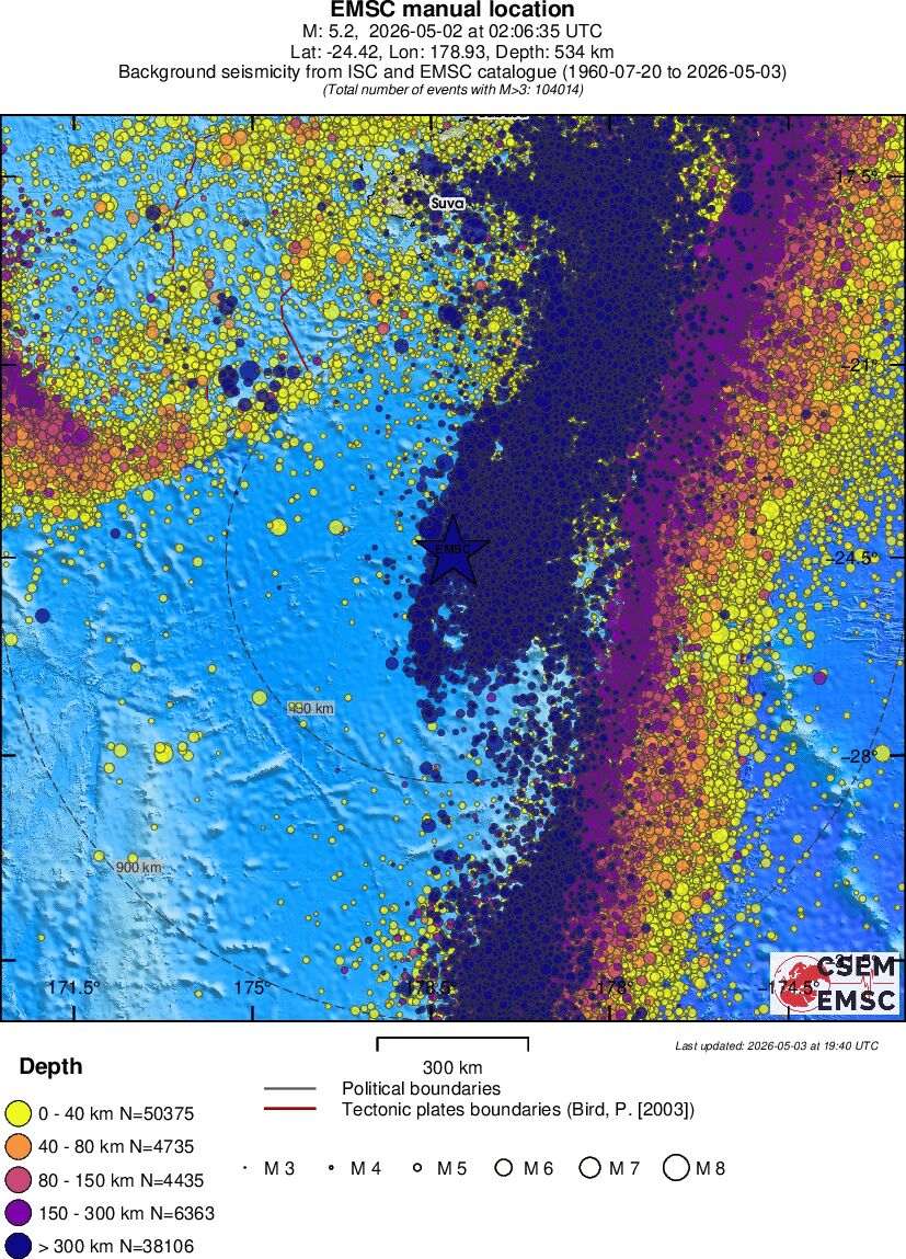 wide historical seismicity