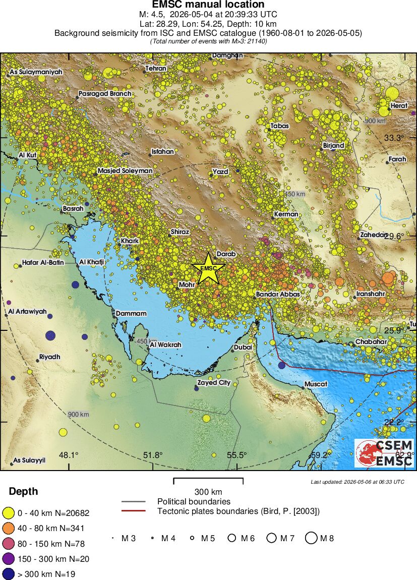 wide historical seismicity