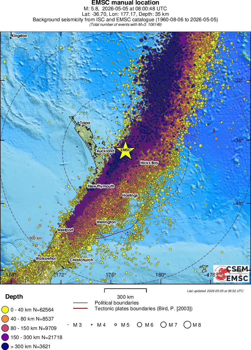 wide historical seismicity