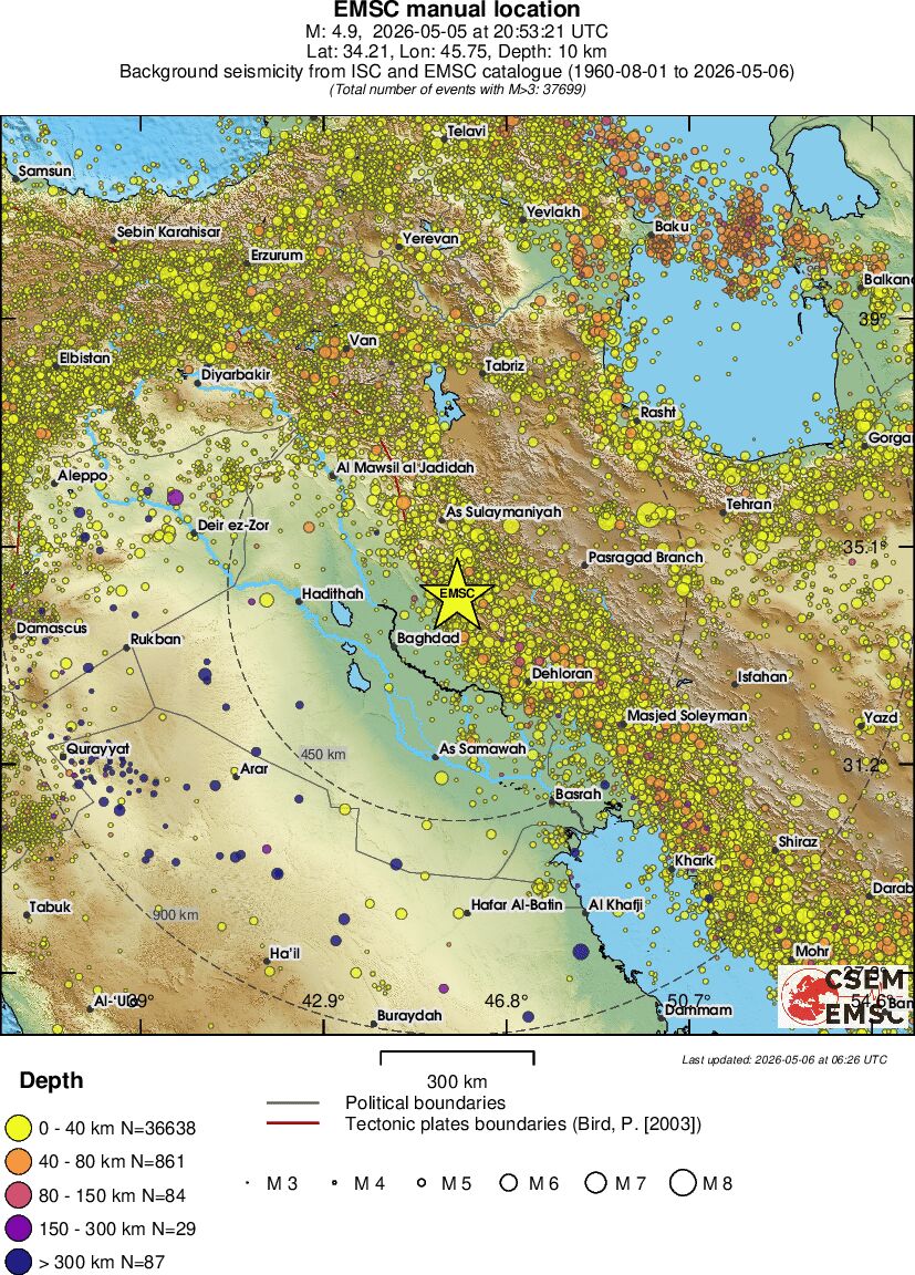 wide historical seismicity