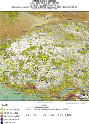 wide historical seismicity