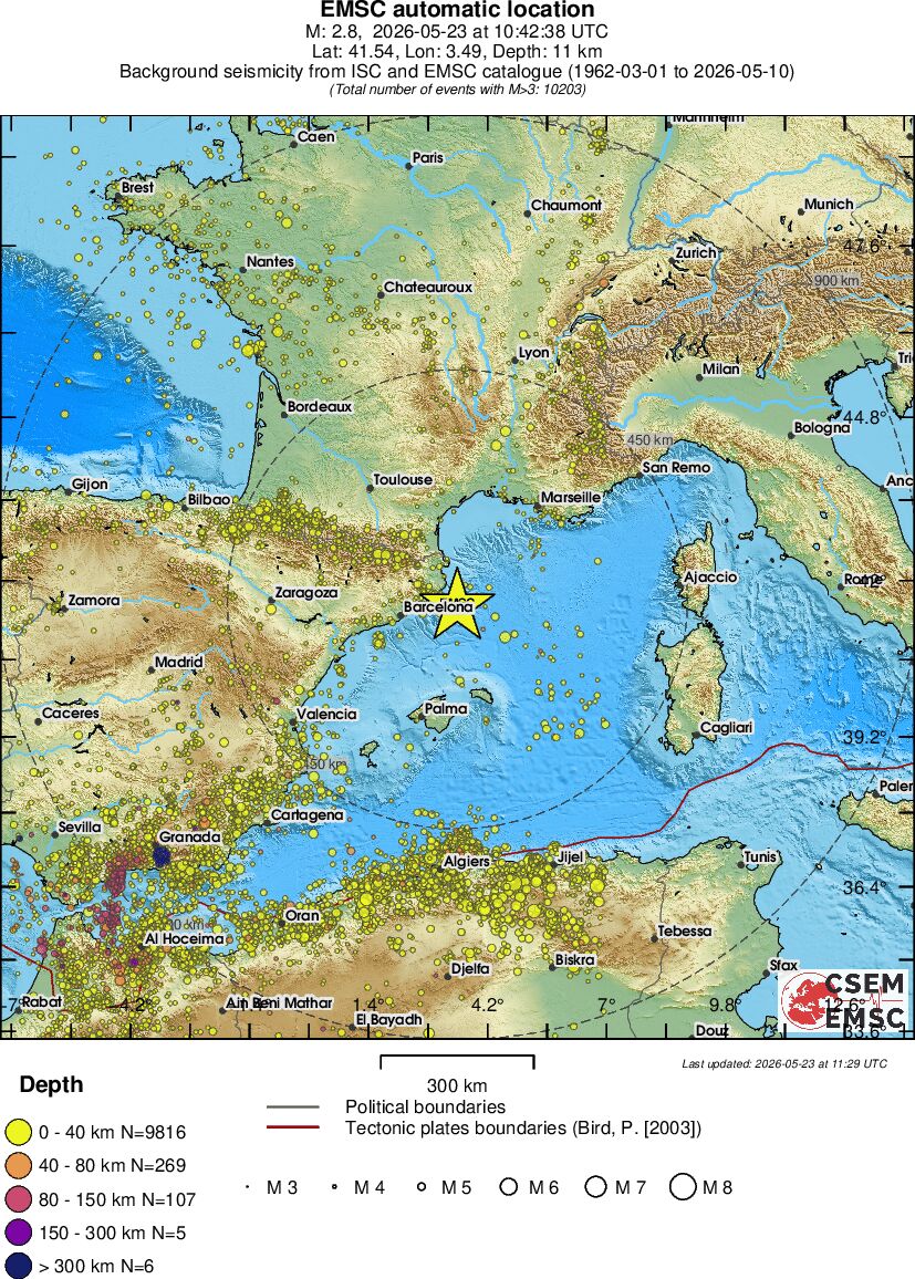 wide historical seismicity