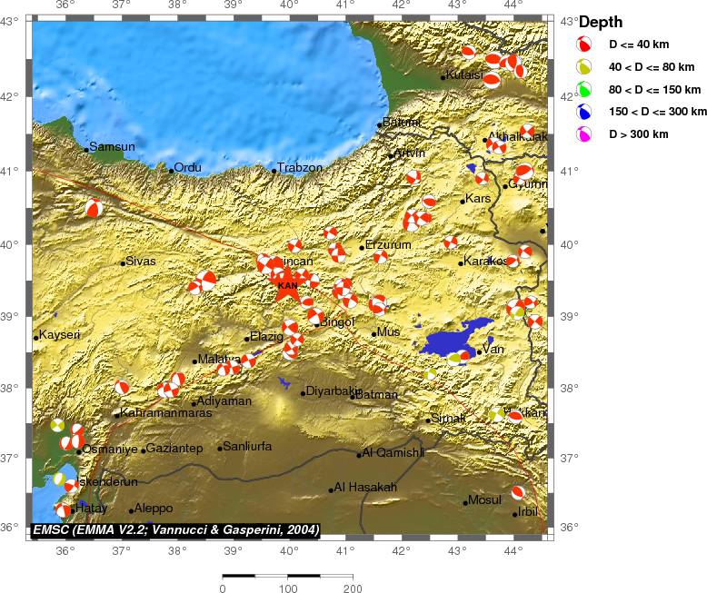 Regional moment Tensor