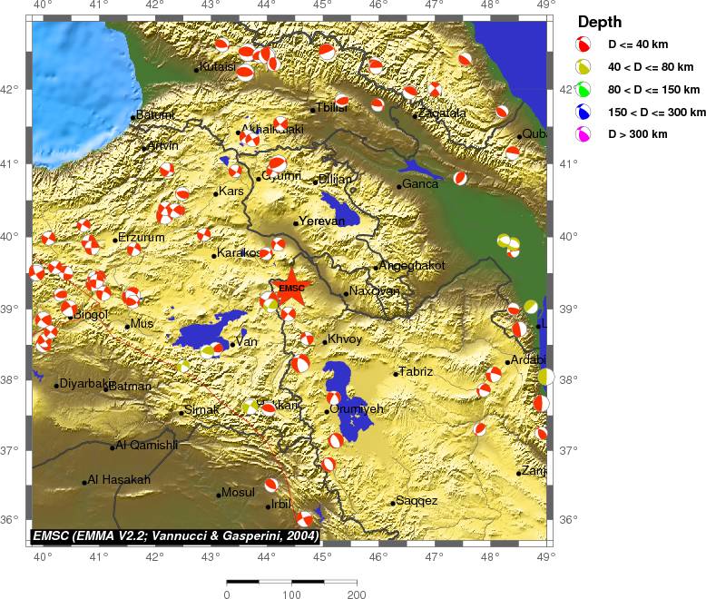 Regional moment Tensor