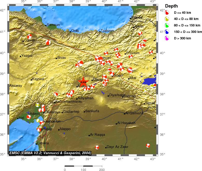 Regional moment Tensor