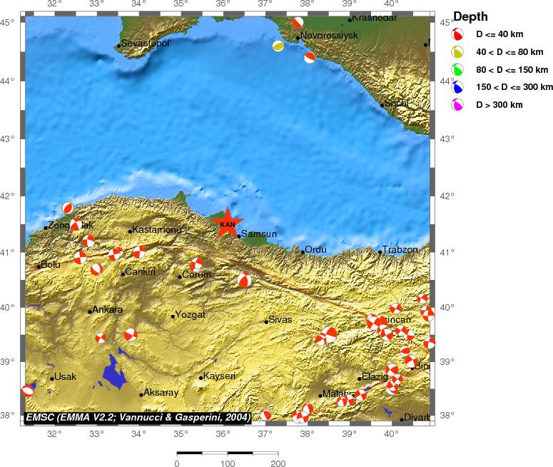 Regional moment Tensor