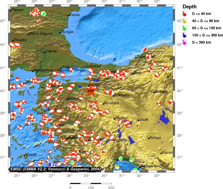 Regional moment Tensor