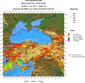 wide historical seismicity