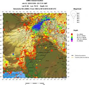 wide historical seismicity