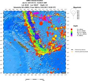 wide historical seismicity