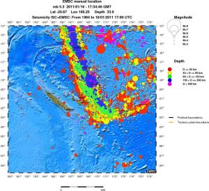 wide historical seismicity