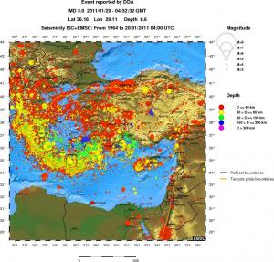 wide historical seismicity