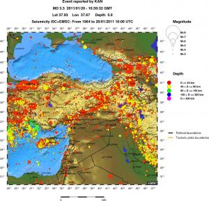 wide historical seismicity