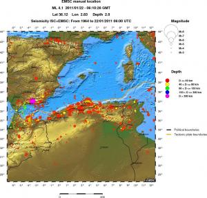 wide historical seismicity
