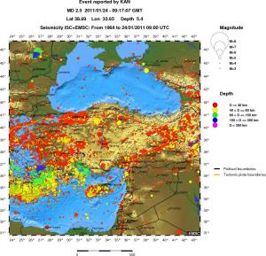 wide historical seismicity