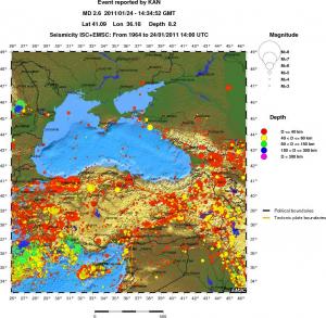 wide historical seismicity