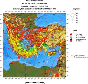 wide historical seismicity