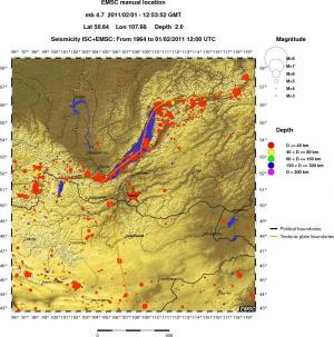 wide historical seismicity