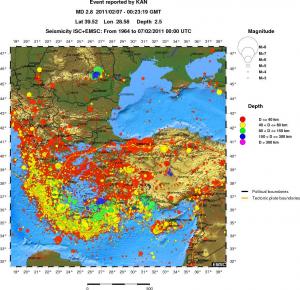wide historical seismicity