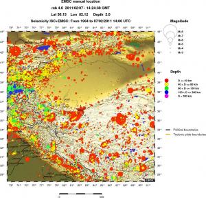 wide historical seismicity