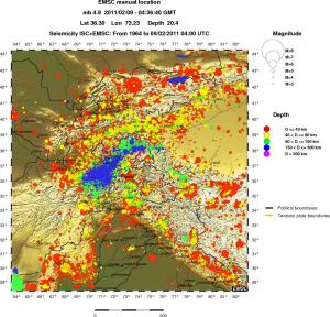 wide historical seismicity