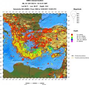 wide historical seismicity